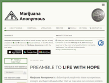 Tablet Screenshot of marijuana-anonymous.org